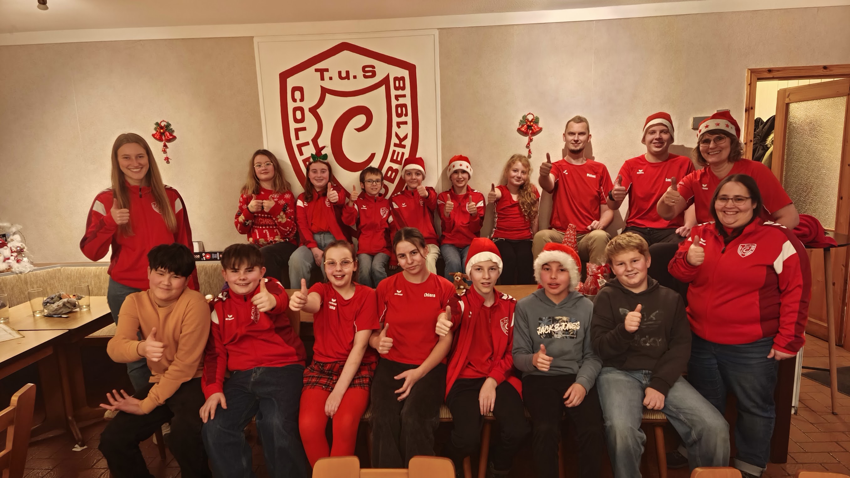 Weihnachtsfeier der Tischtennis Jugend